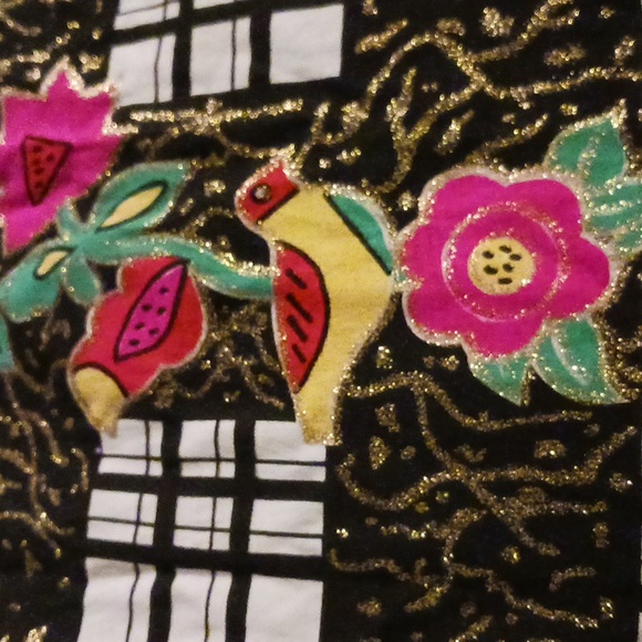 KWBL Los Angeles Vintage '91 Embellished Glittery T- Shirt One Size NWOT - Picture 5 of 6